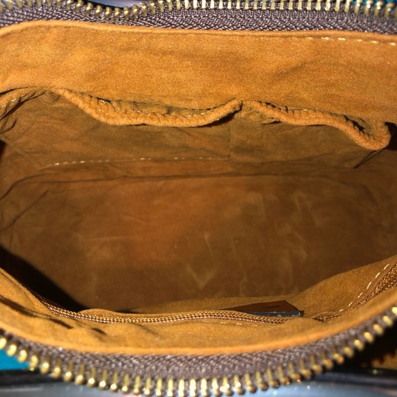 NWT-Patricia Nash-Aria Shopper-Natural Cavo Tooled Colorblock-Turquoise-$249 - Picture 9 of 16